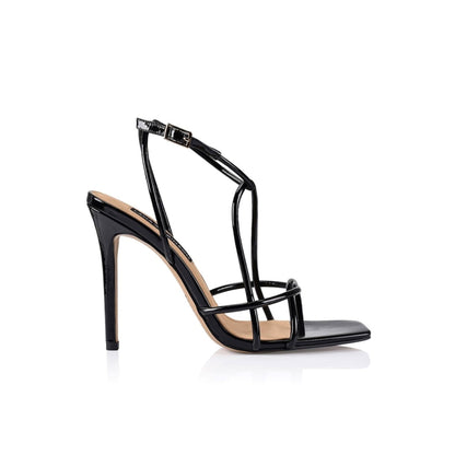 Jessica Sandal Black Patent