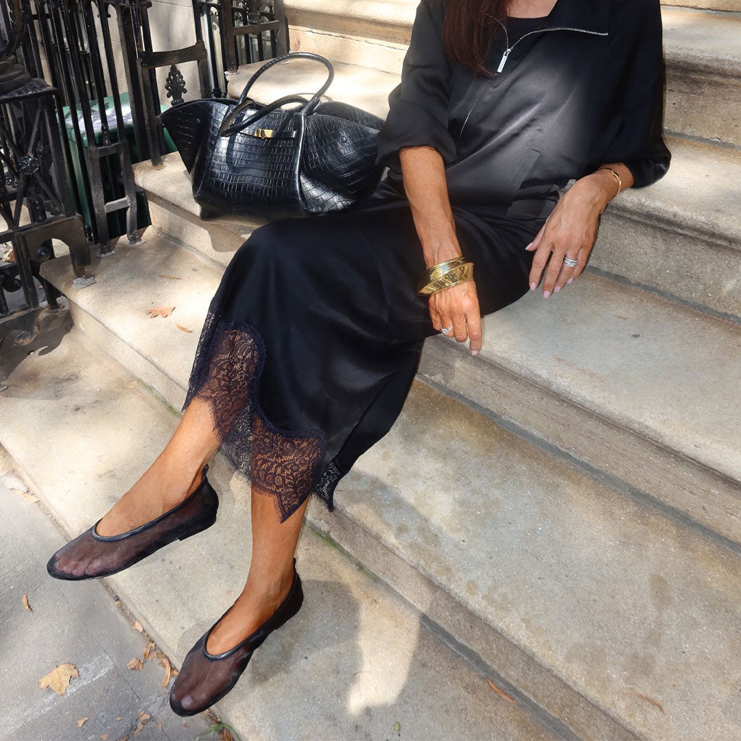 Jo Flat Black Mesh - Lana Wilkinson