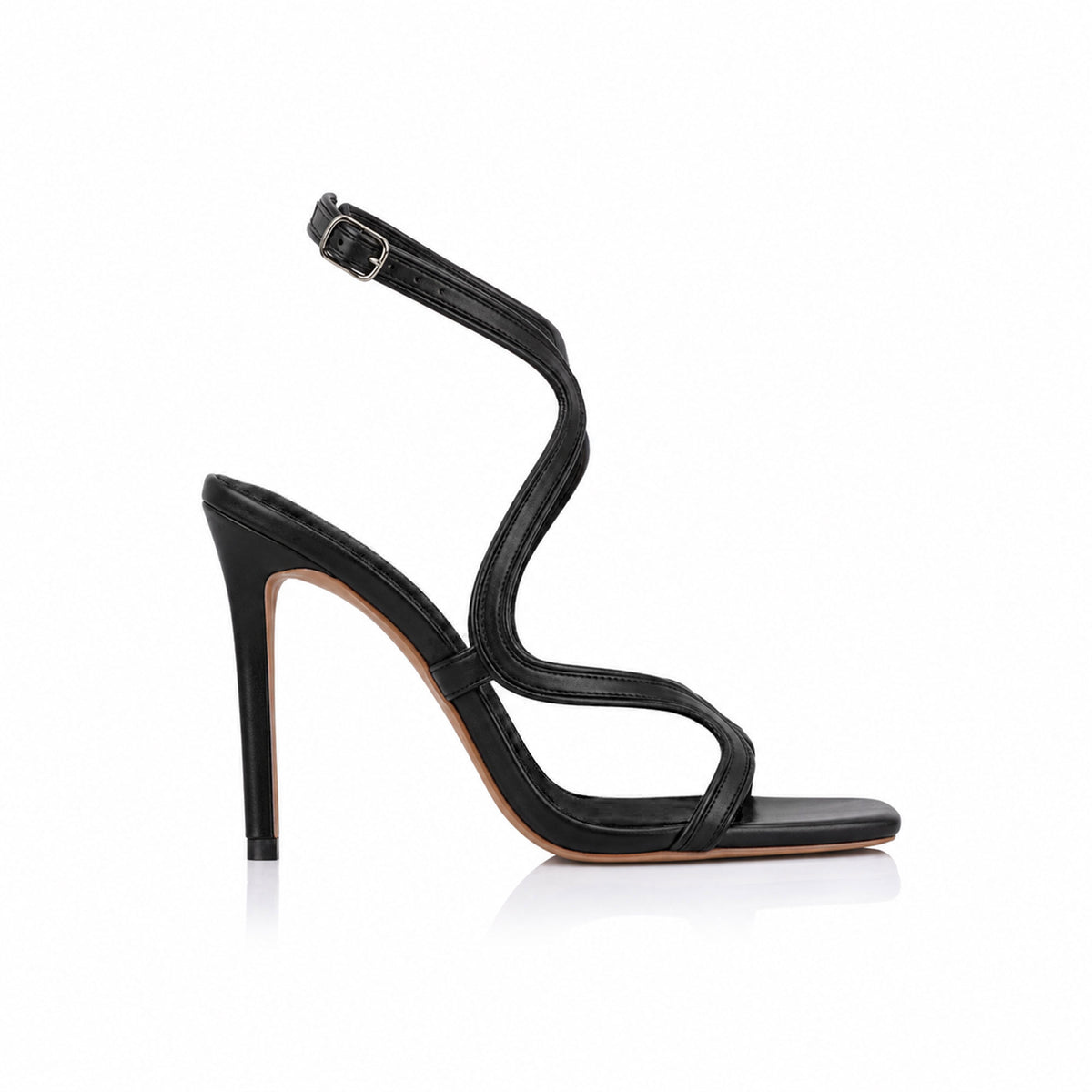 Jordan Sandal Black Leather - Lana Wilkinson