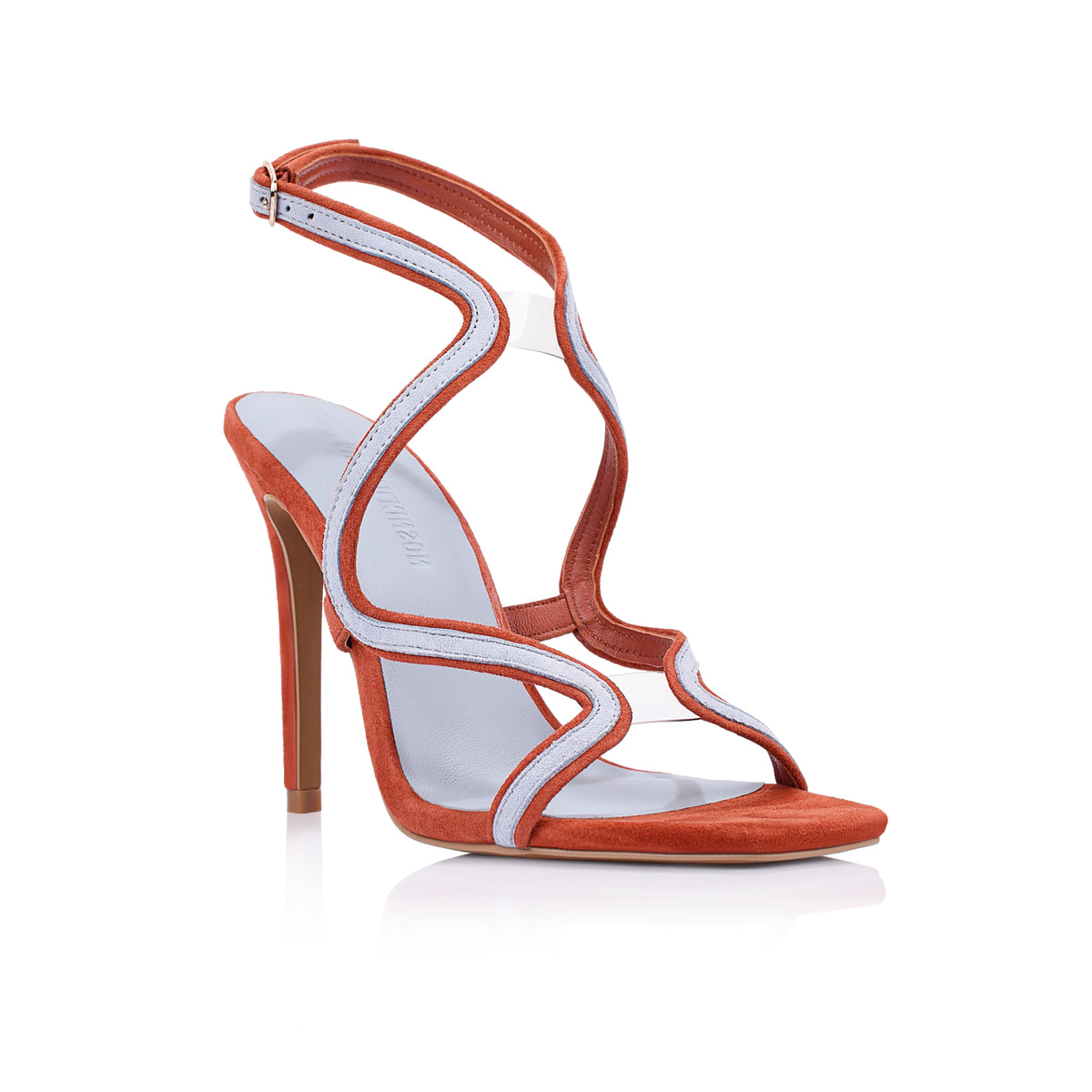Jordan Sandal Clay & Blue Leather - Lana Wilkinson 