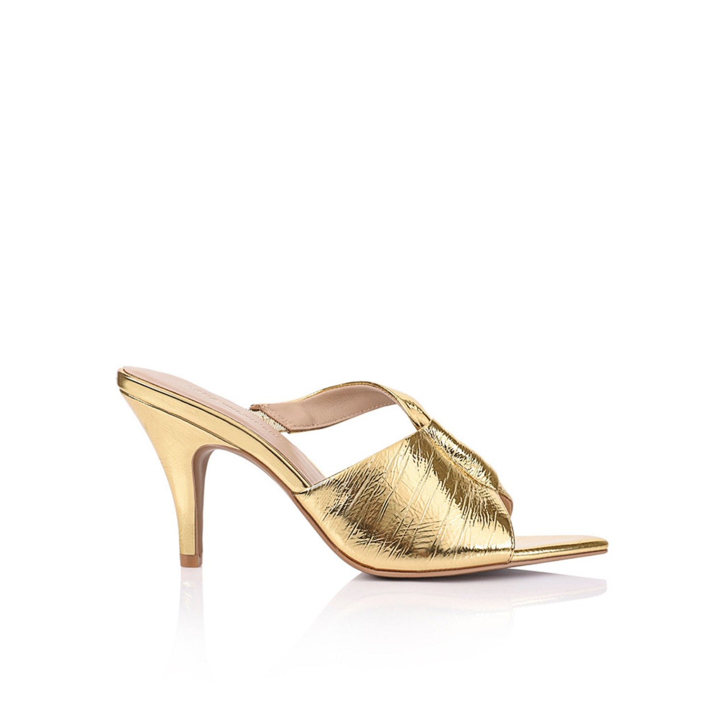 Kelis Mule Gold Metallic Leather - Lana Wilkinson