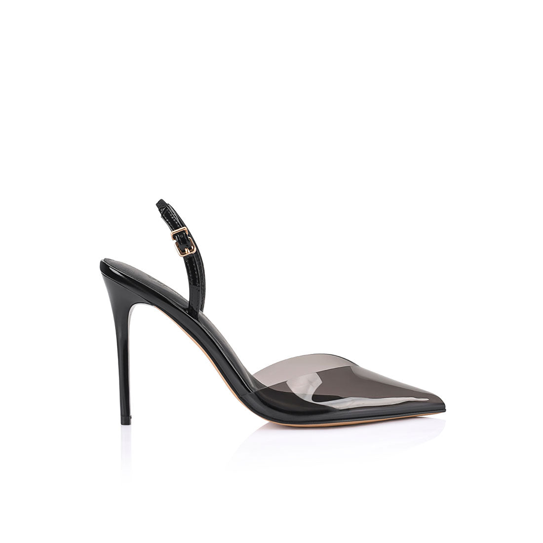 Kristen Pump Vinylite Black Patent Leather - Lana Wilkinson