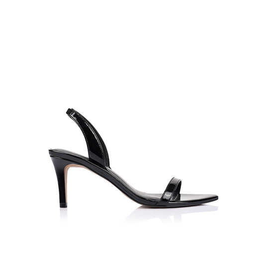 Clara Sandal Black Patent Leather - Lana Wilkinson