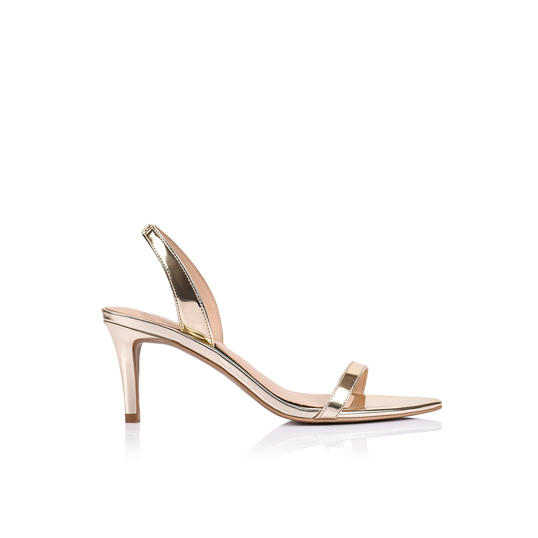 Clara Sandal Gold Metallic Leather - Lana Wilkinson