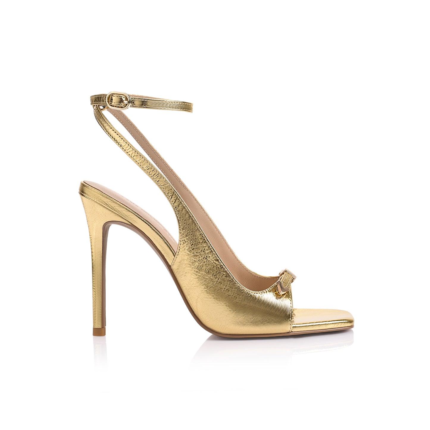 Goldie Sandal Gold Metallic Leather - Lana Wilkinson