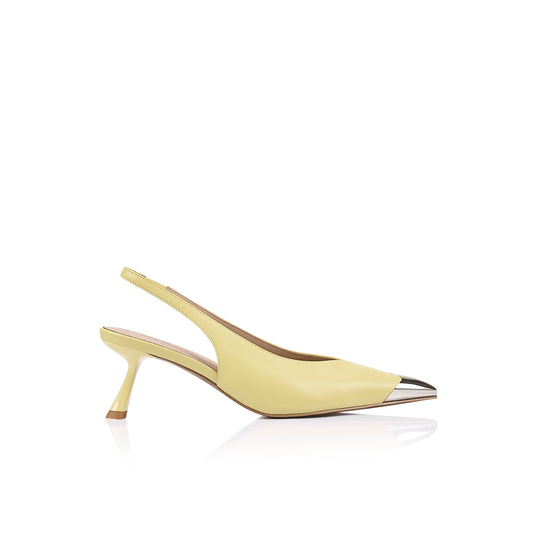 Celine Pump Lemongrass Leather - Lana Wilkinson