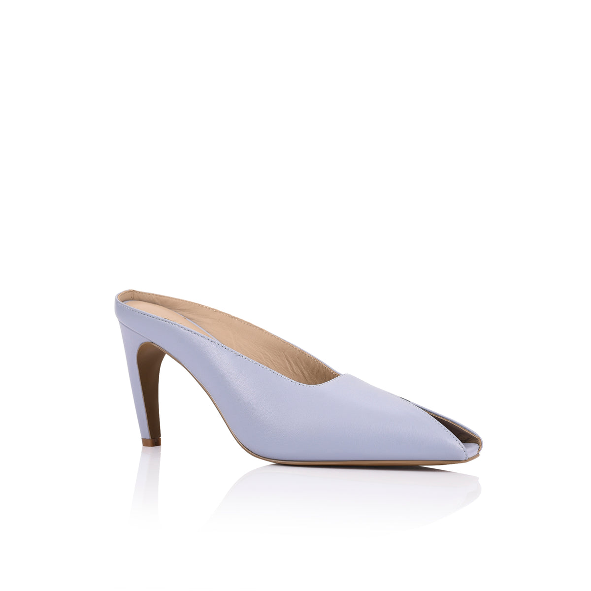 Bette Pump Periwinkle Leather - Lana Wilkinson