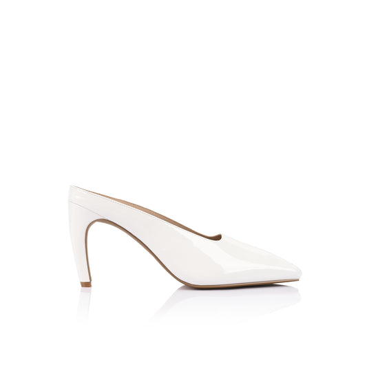 Bette Pump White Patent Leather - Lana Wilkinson