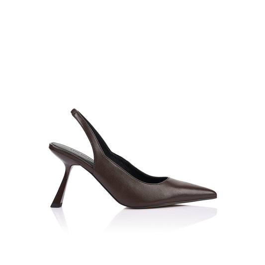 Celeste Pump Espresso Leather - Lana Wilkinson