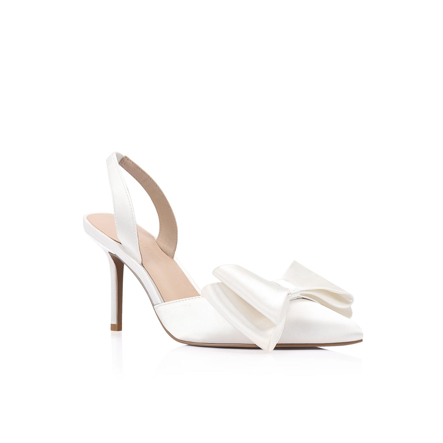Leandra Pump Ivory Satin - Lana Wilkinson