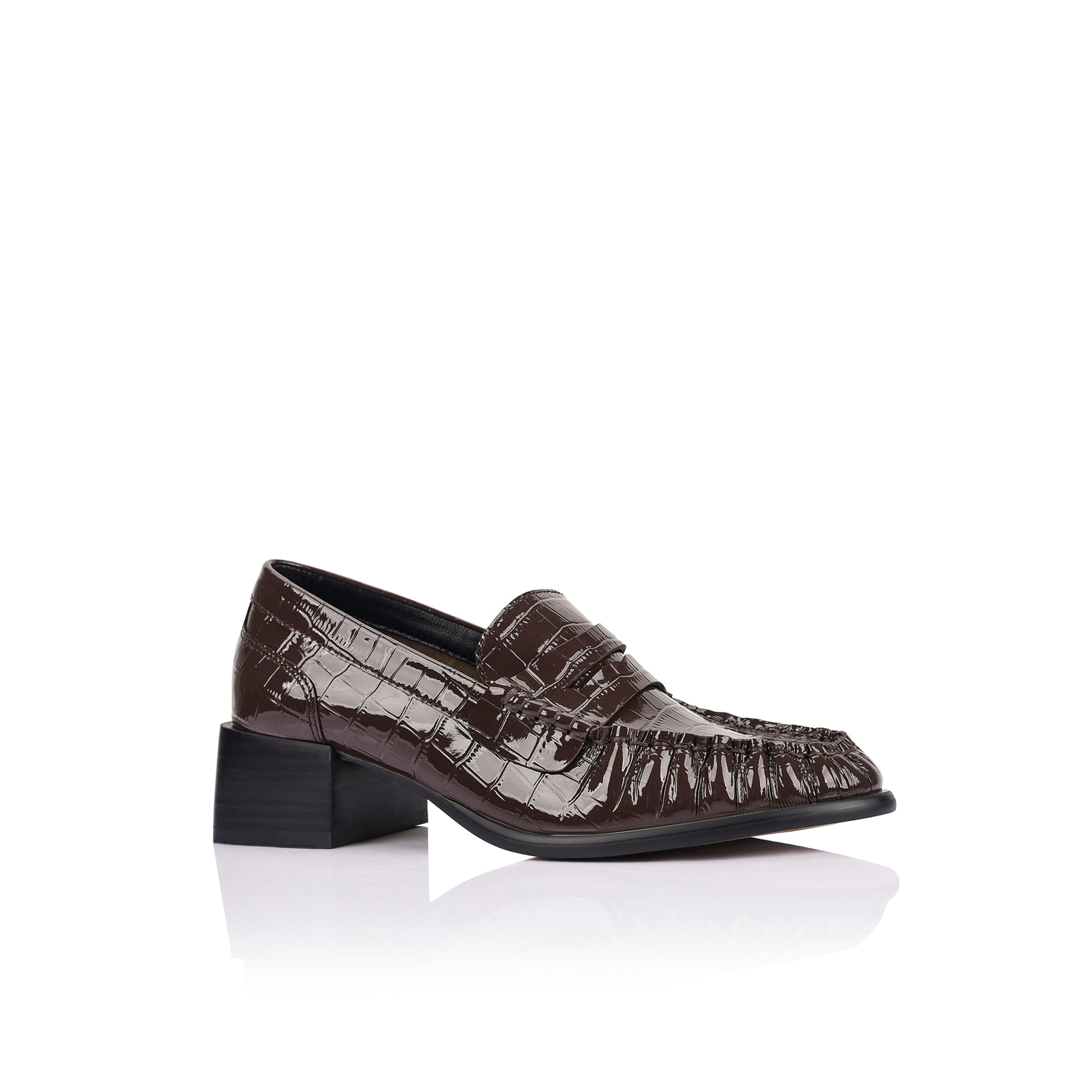 Blair Loafer Espresso Patina Leather - Lana Wilkinson