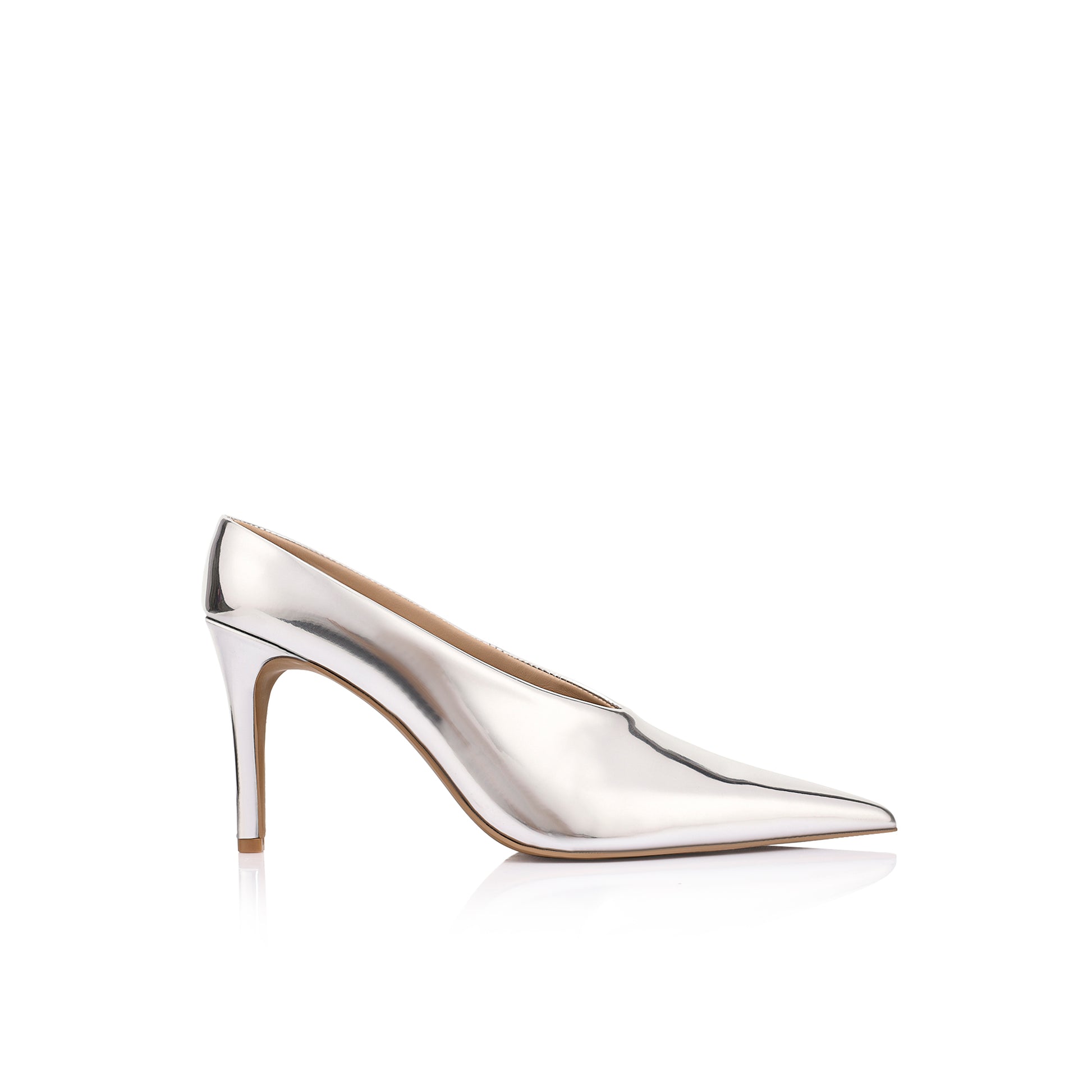 Ariana Pump Silver Mirror - Lana Wilkinson