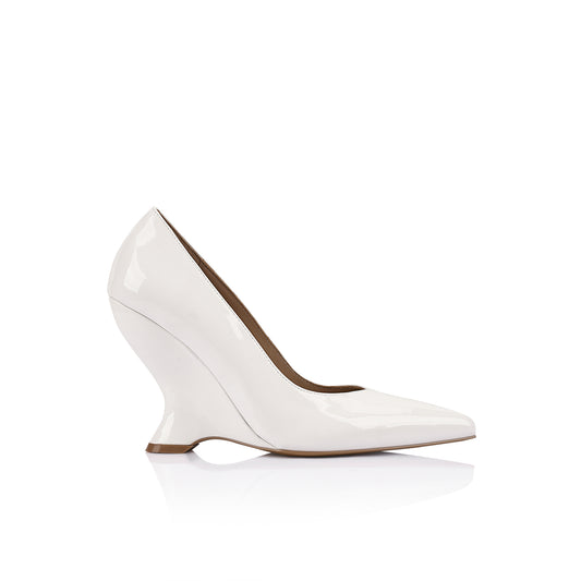 Molly Pump White Patent Leather - Lana Wilkinson