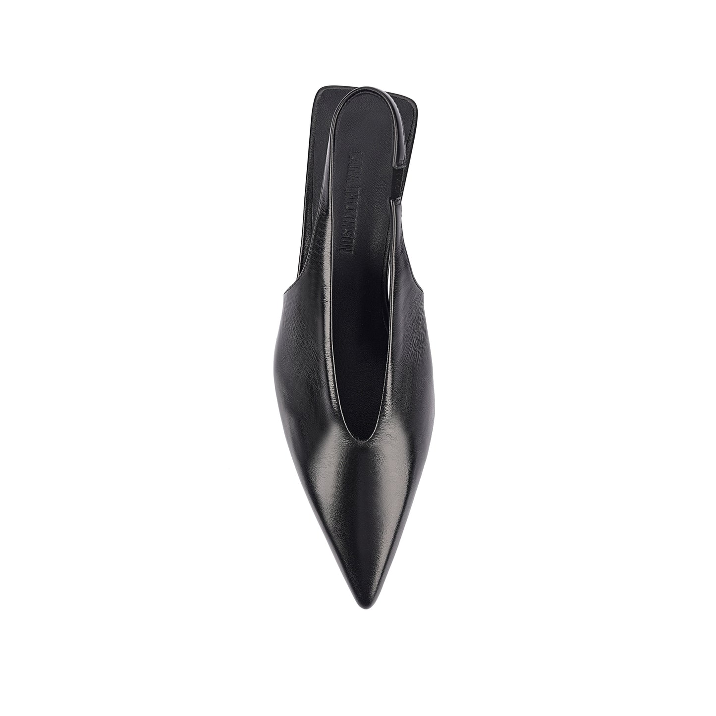 Ayvie Wedge Black Patina Leather - Lana Wilkinson