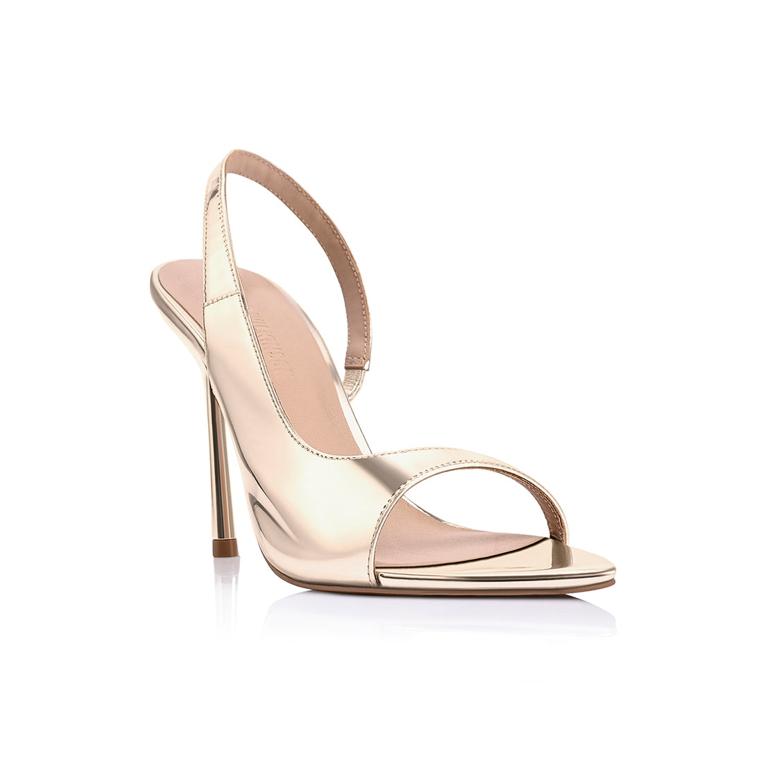 Gabby Heel Gold Metallic Patent Leather - Lana Wilkinson