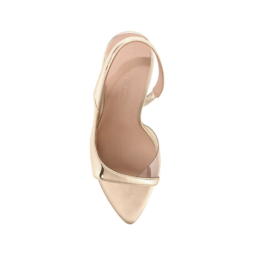 Gabby Heel Gold Metallic Patent Leather - Lana Wilkinson