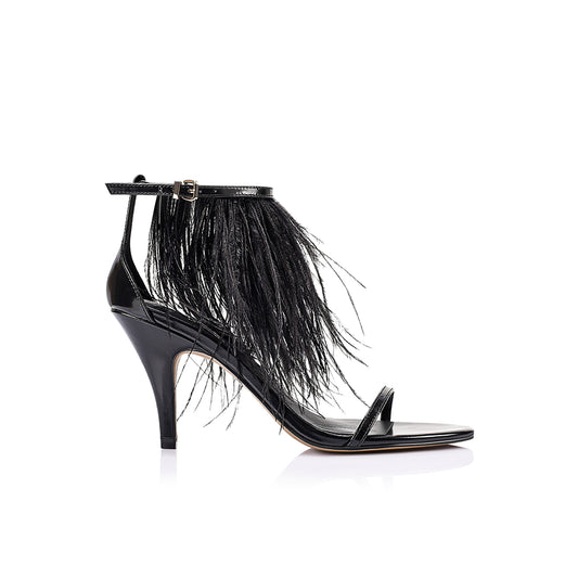 Kiki Sandal Black Leather - Lana Wilkinson