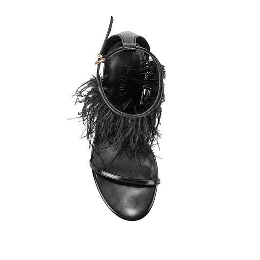 Kiki Sandal Black Leather - Lana Wilkinson