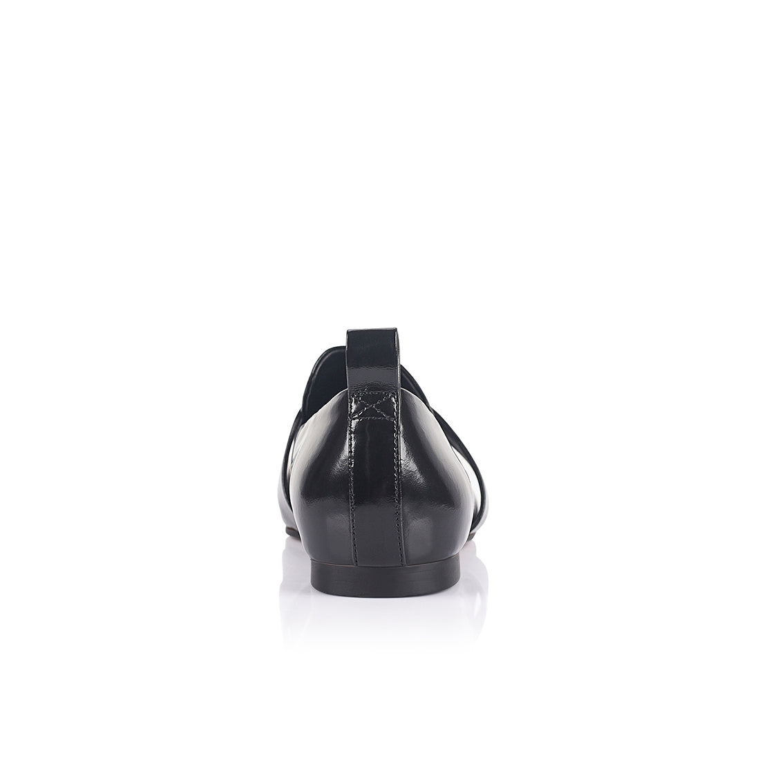 Lora Loafer Black High-Shine Leather - Lana Wilkinson