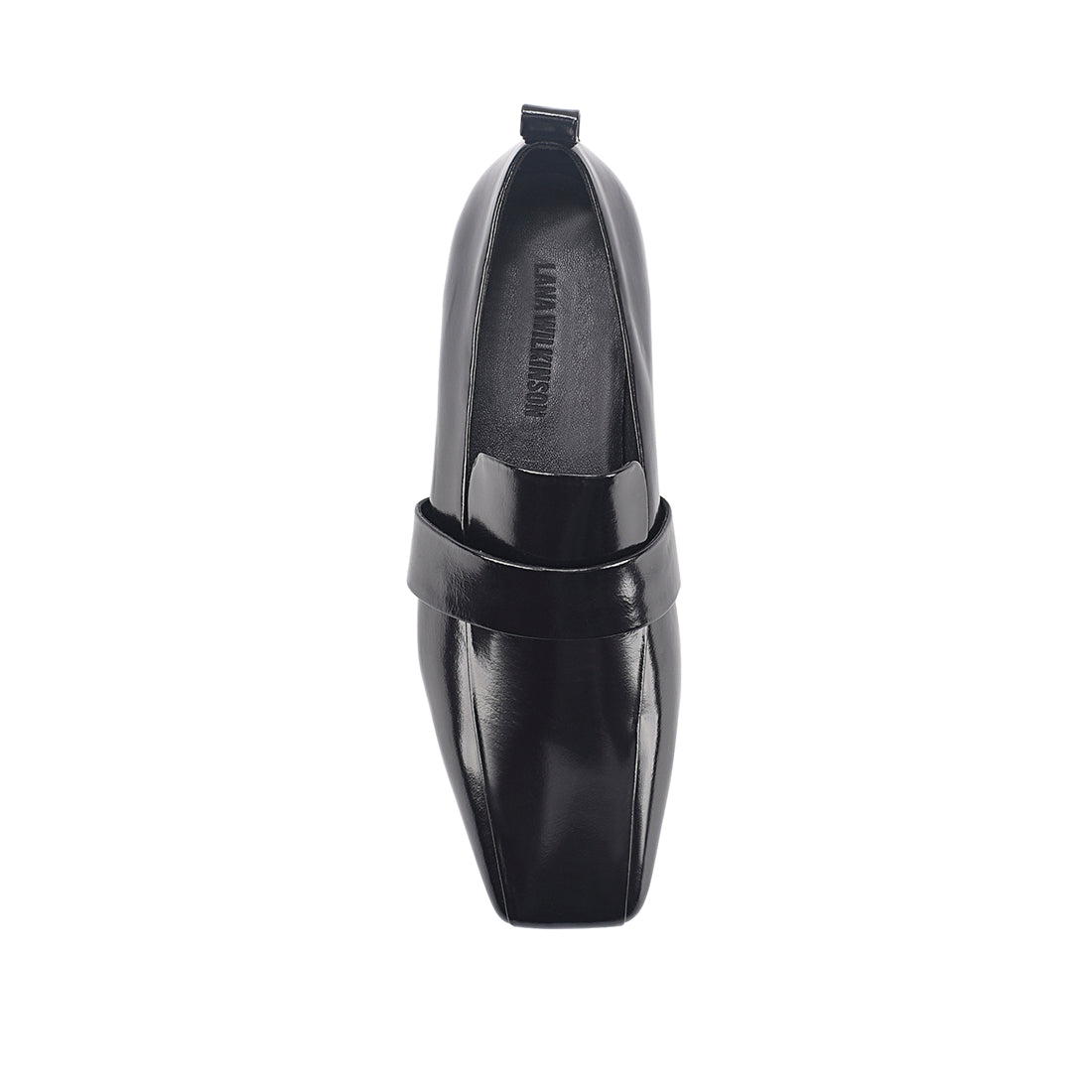 Lora Loafer Black High-Shine Leather - Lana Wilkinson