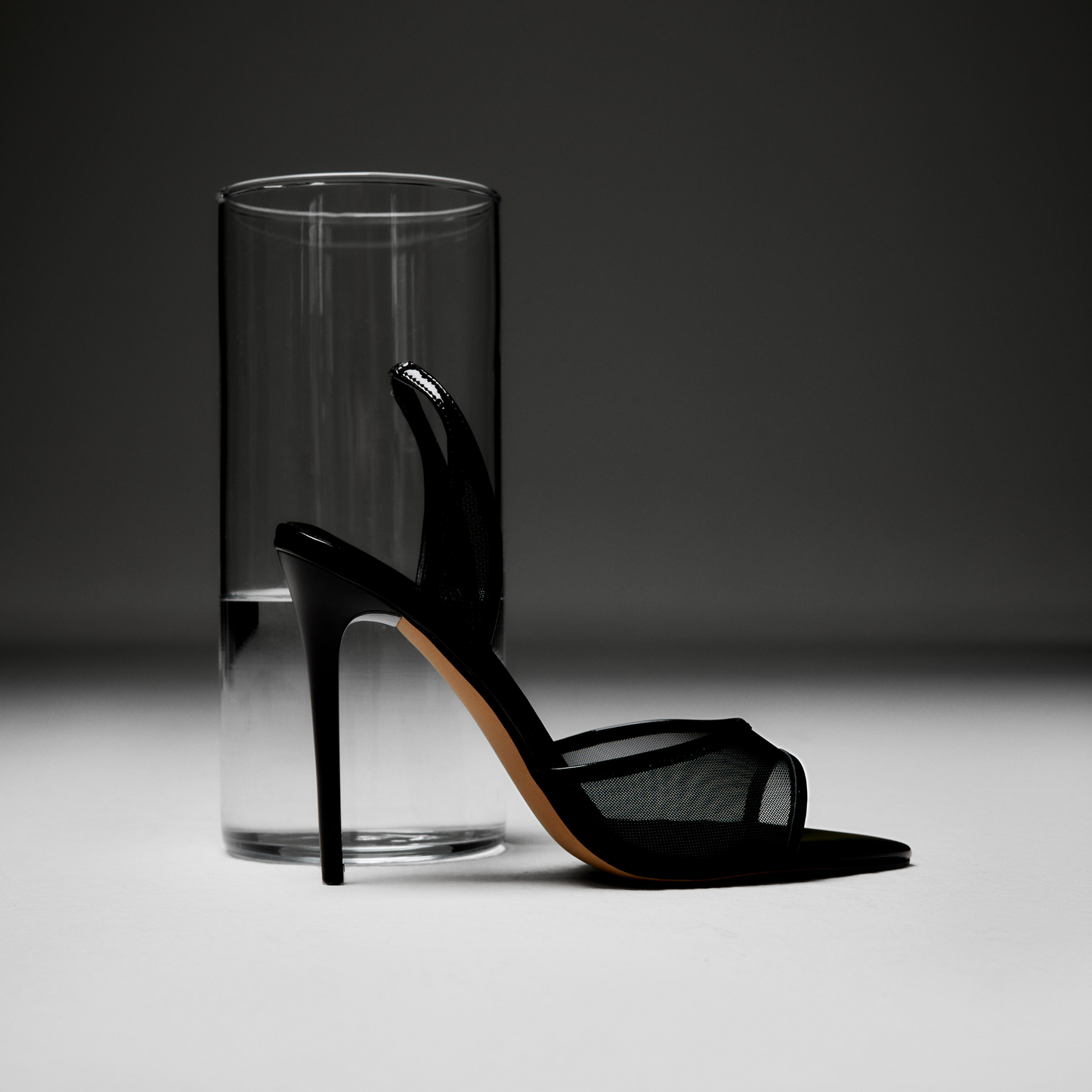 Maddison Black Mesh Sandal - Lana Wilkinson