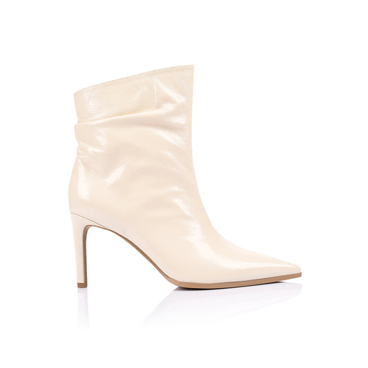 Matthew Boot Ivory Leather - Lana Wilkinson