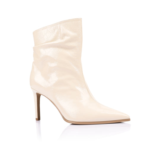 Matthew Boot Ivory Leather - Lana Wilkinson