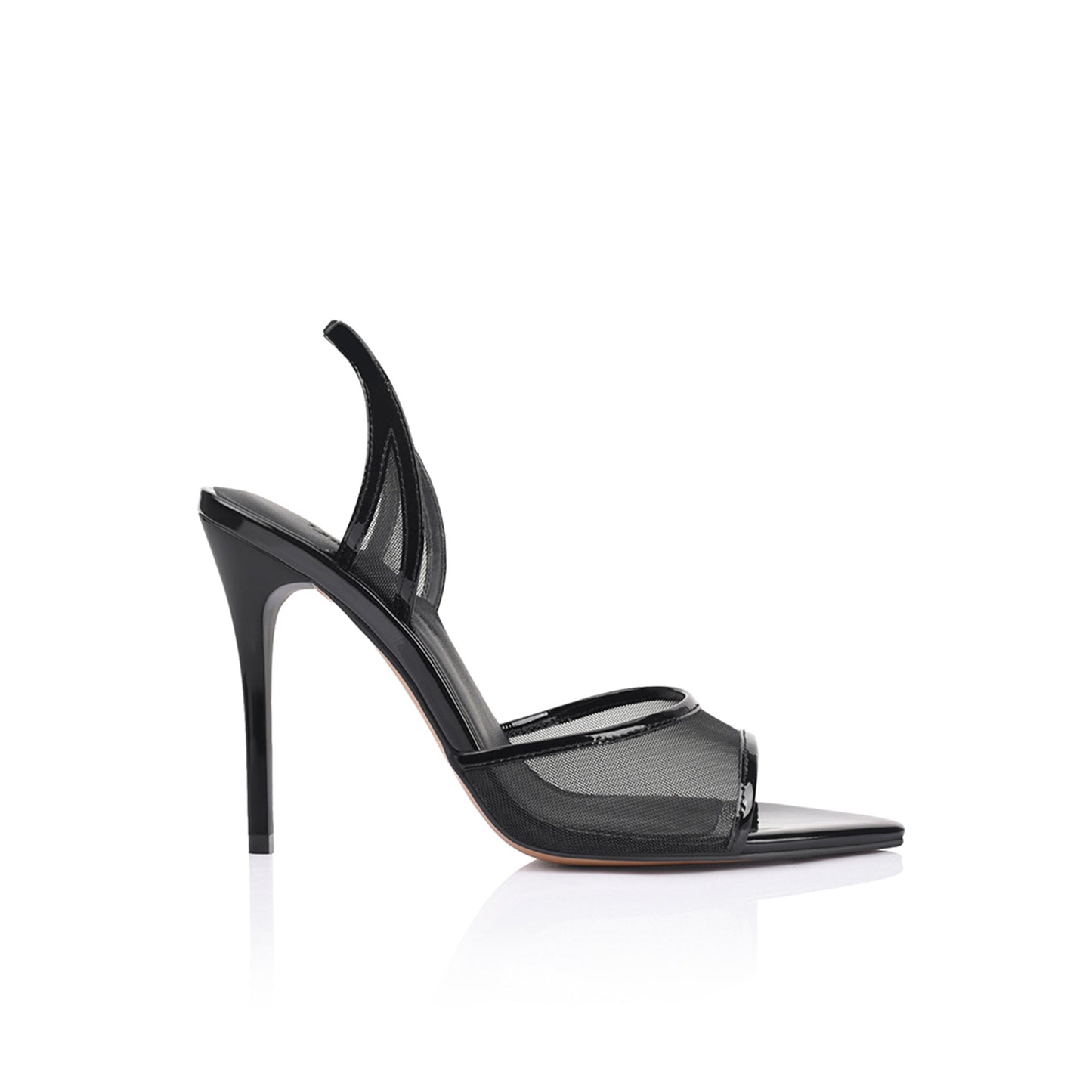 Maddison Black Mesh Sandal - Lana Wilkinson