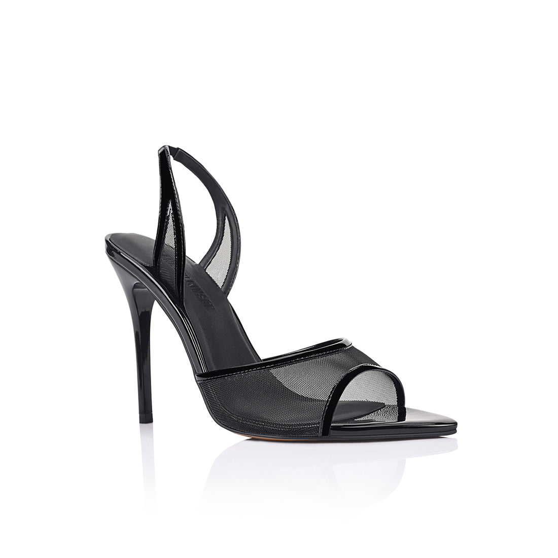 Maddison Black Mesh Sandal - Lana Wilkinson