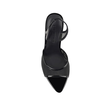 Maddison Black Mesh Sandal - Lana Wilkinson