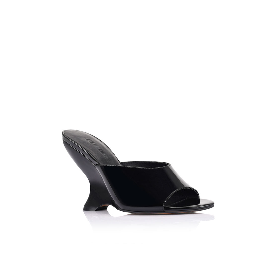Martha Wedge Black Patent - Lana Wilkinson