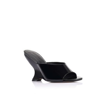 Martha Wedge Black Patent - Lana Wilkinson