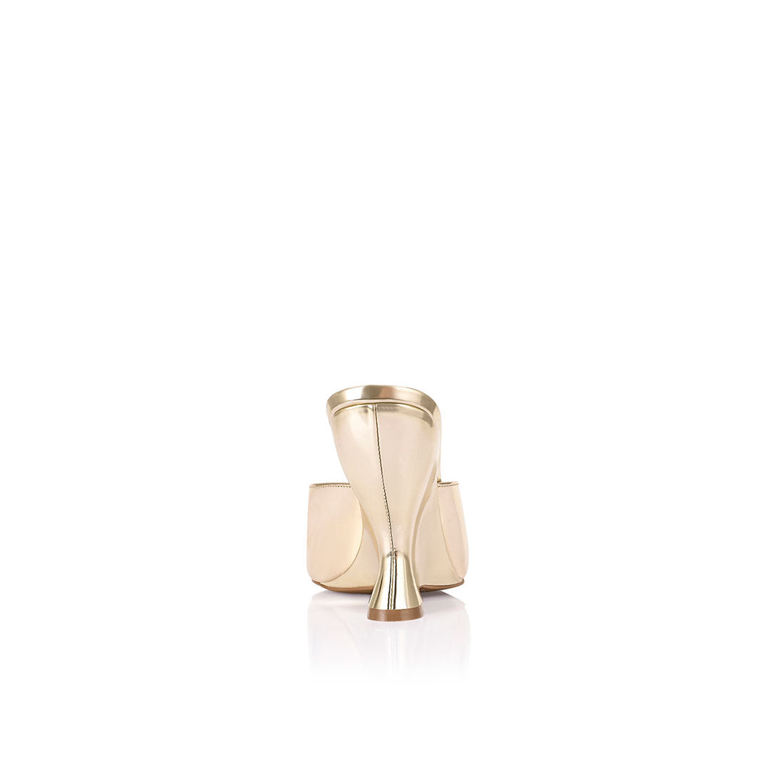 Martha Wedge Gold Metallic Leather - Lana Wilkinson