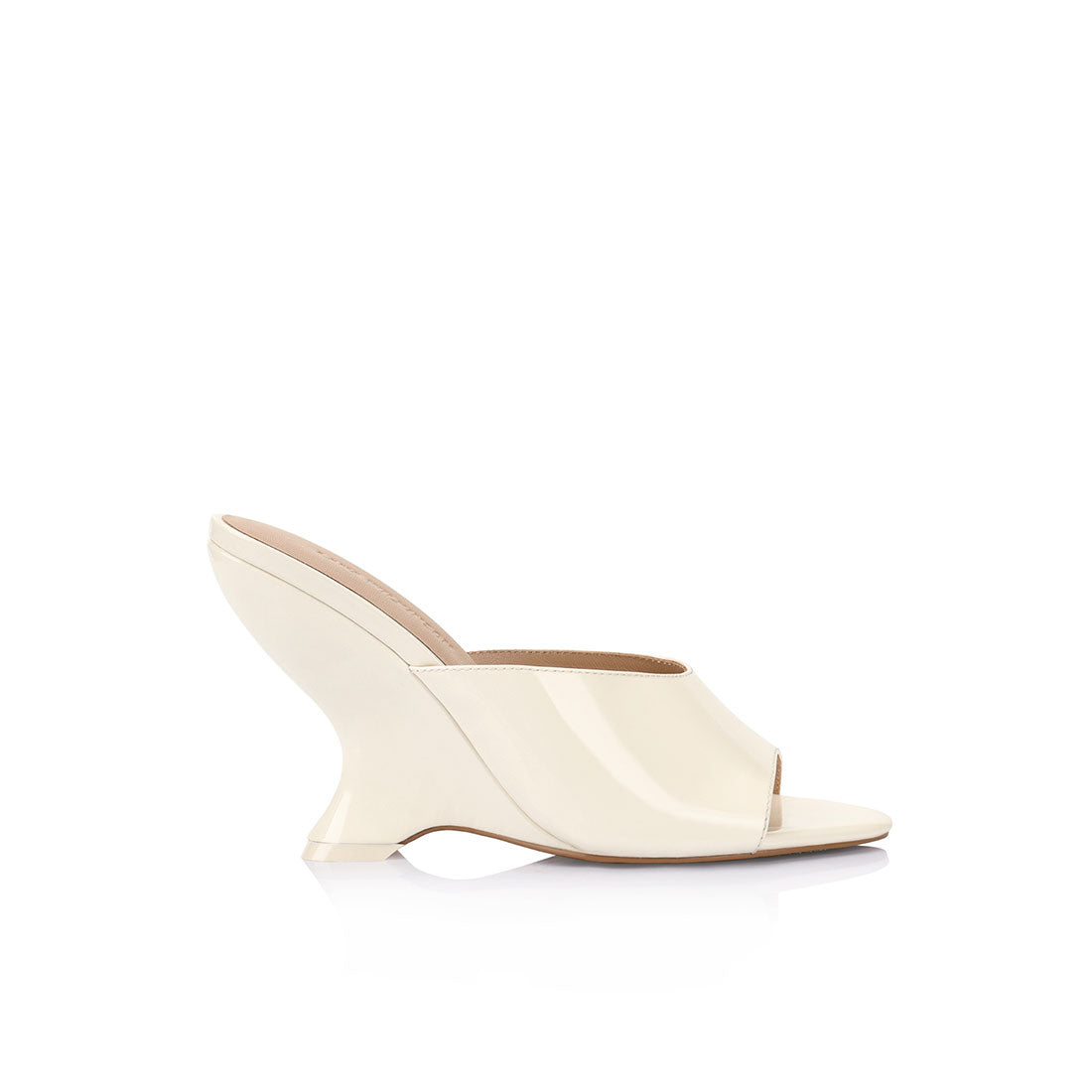 Martha Wedge Ivory Patent - Lana Wilkinson