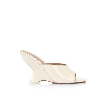 Martha Wedge Ivory Patent - Lana Wilkinson
