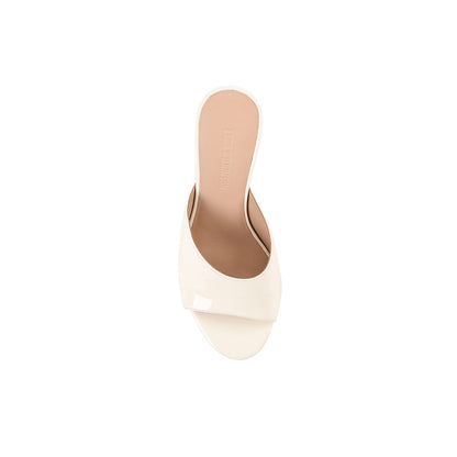 Martha Wedge Ivory Patent - Lana Wilkinson