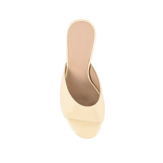 Martha Wedge Butter Patent Leather - Lana Wilkinson