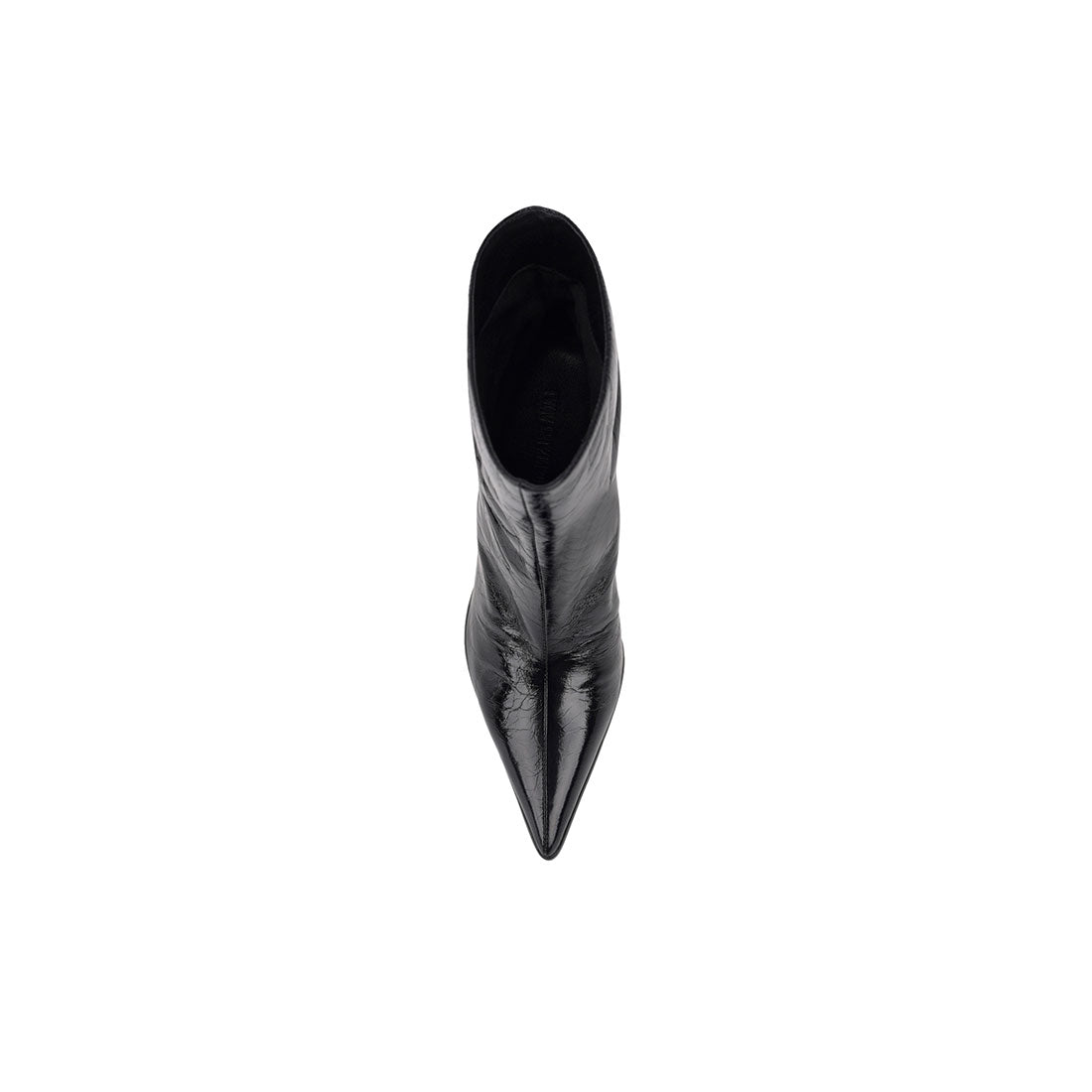 Matthew Boot Black Crinkle Leather - Lana Wilkinson