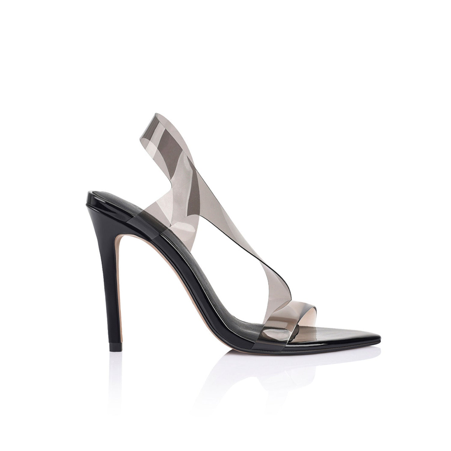 Missy Heel Black Vinylite - Lana Wilkinson