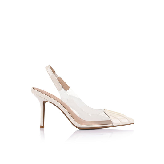 Remi Pump Vinylite Ivory Patent - Lana Wilkinson