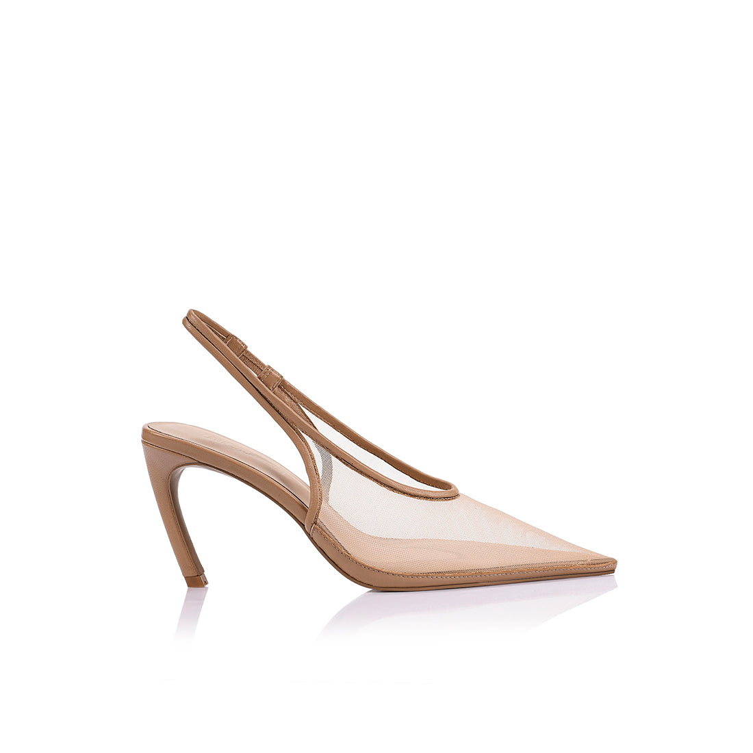 Rochelle Slingback Pump Beige Mesh - Lana Wilkinson