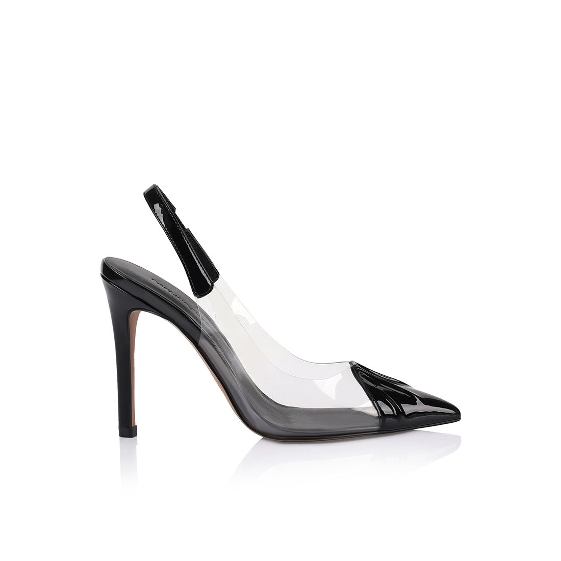 Romy Pump Vinylite Black Patent - Lana Wilkinson