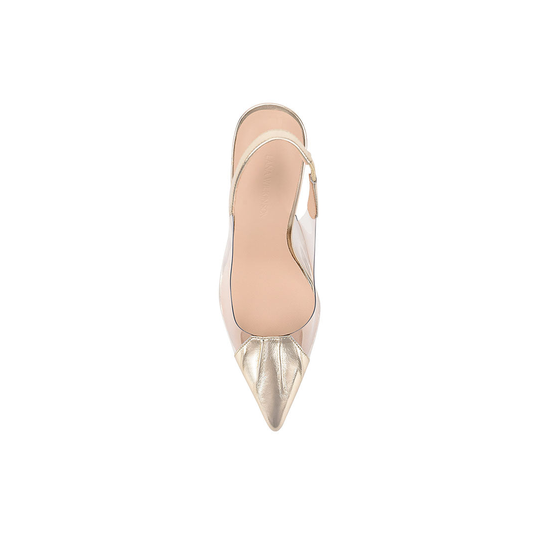 Romy Pump Vinylite Gold Patent - Lana Wilkinson