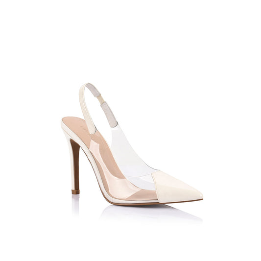 Romy Pump Vinylite White Patent - Lana Wilkinson