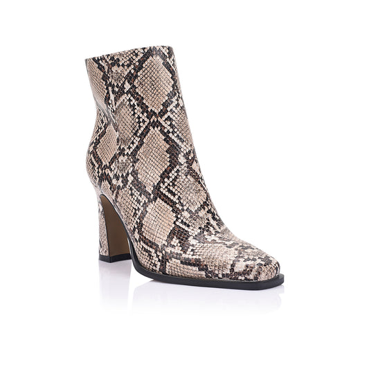 Sam Boot Snake-Print Leather - Lana Wilkinson