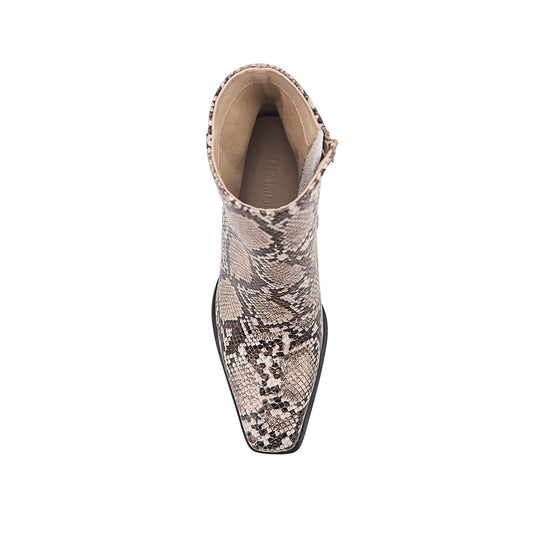 Sam Boot Snake-Print Leather - Lana Wilkinson