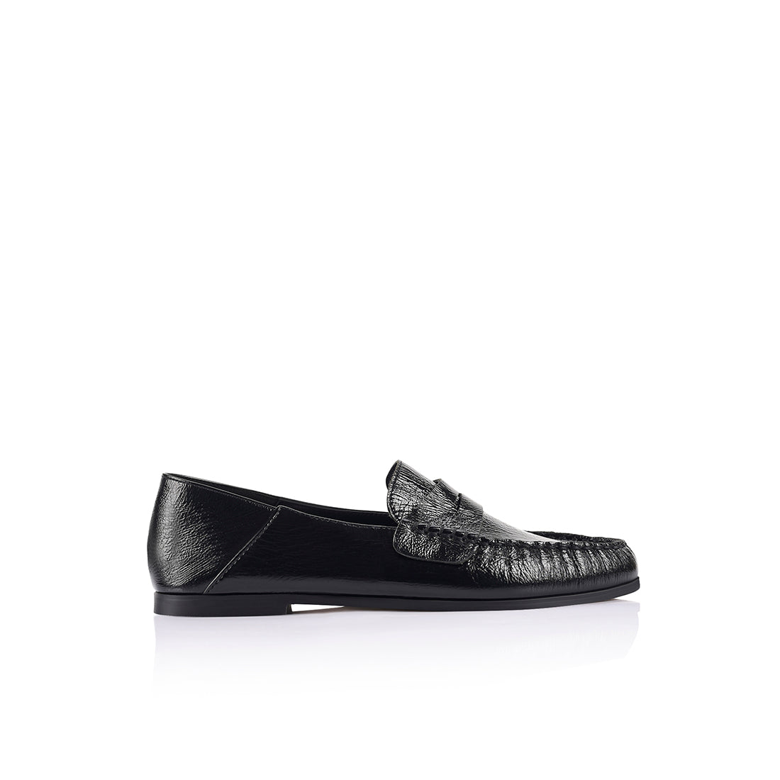 Scottie Loafer Black Leather - Lana Wilkinson