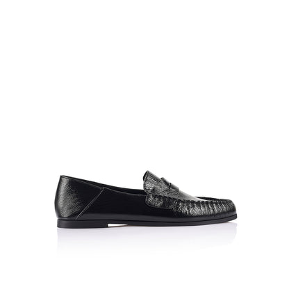Scottie Loafer Black Leather - Lana Wilkinson