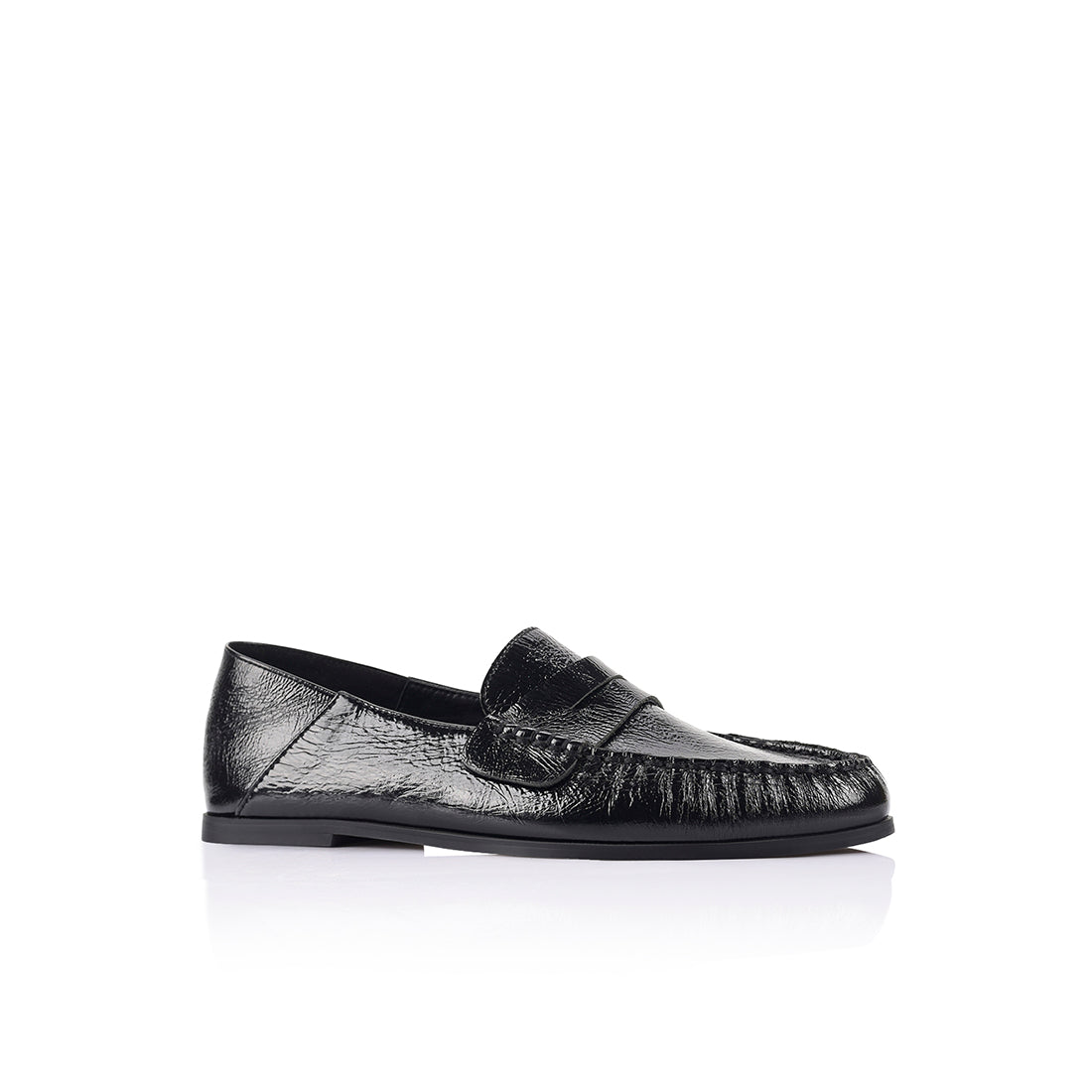 Scottie Loafer Black Leather - Lana Wilkinson