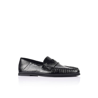 Scottie Loafer Black Leather - Lana Wilkinson